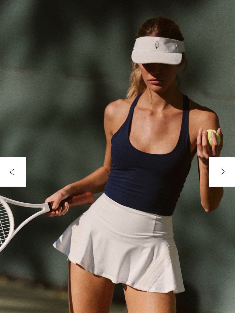 Free People White Skirt with built in skirt and pockets